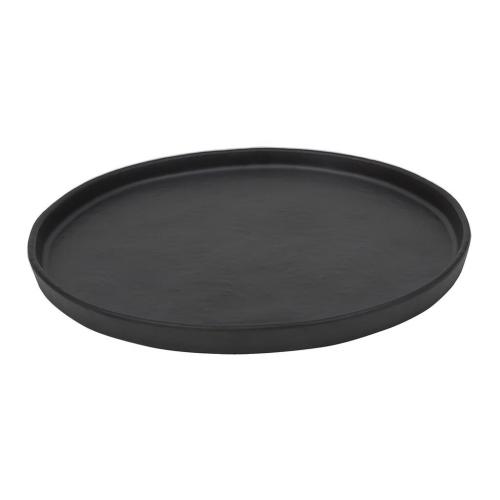 Тарелка с бортом 20,8*2,2 см Black Finish пластик меламин P.L. Proff Cuisine