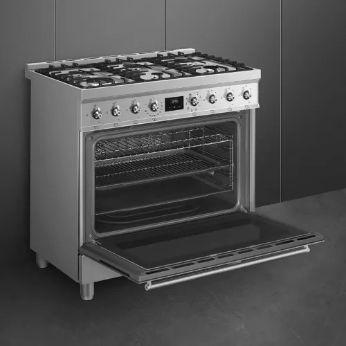 Варочный центр 90х60 см Smeg Sinfonia C9GMX2 стальной