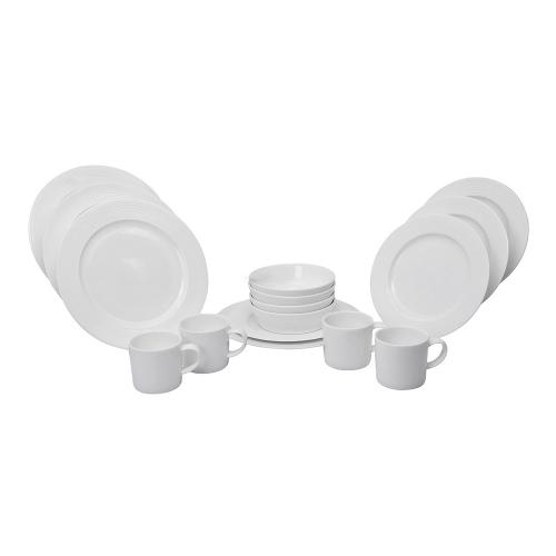 Столовый сервиз на 4 персоны Mix&Match Taper белый 16 пр