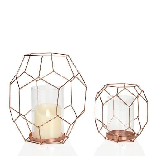 Подсвечник Hexagon 21,3х25,5 см Andrea House Copper