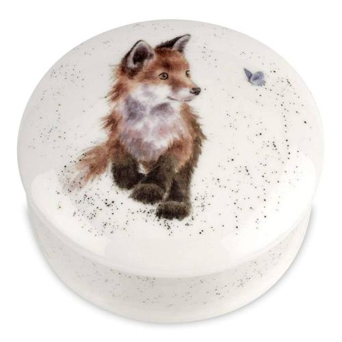 Шкатулка 8,5 см Royal Worcester Забавная фауна белая