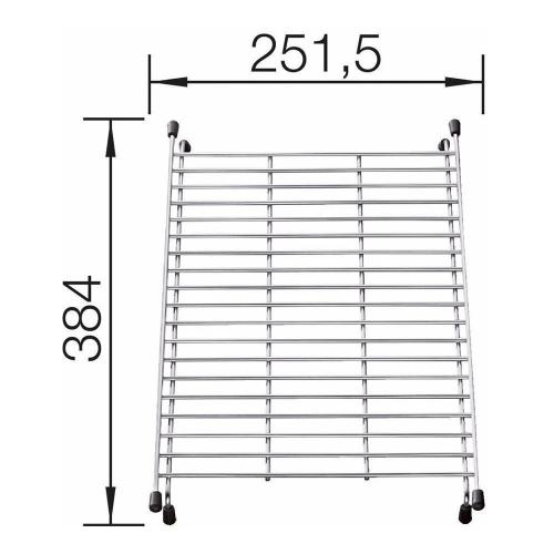 Решетка для мойки 38,4х25,2 см Blanco