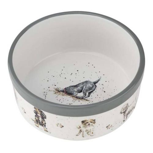 Миска для собаки 15х6 см Royal Worcester Забавная фауна белая