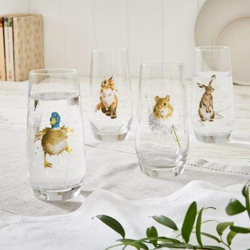 Набор стаканов Royal Worcester Забавная фауна 4 пр