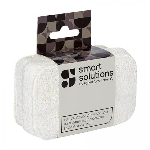 Набор губок Smart Solutions Eco Sponge белый 2 пр