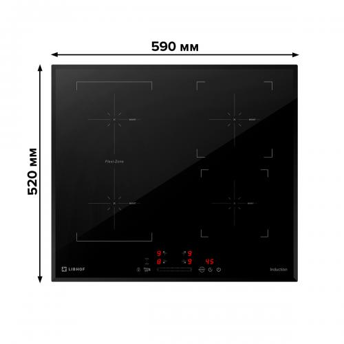 Индукционная варочная панель 59 см Libhof PH-72604I черная