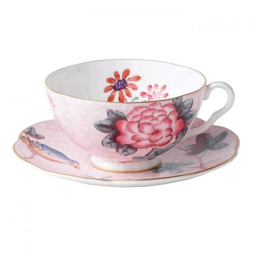 Чайная пара 180 мл Wedgwood Cuckoo розовая