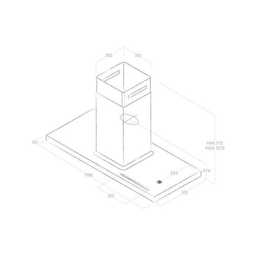 Островная вытяжка Elica Bio Island WH/A/120 Rovere