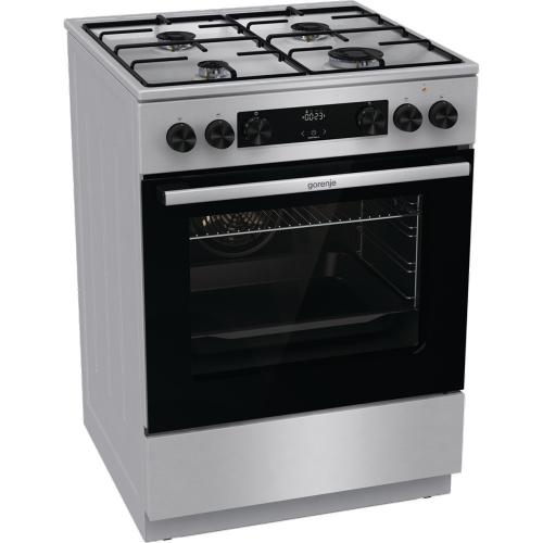 Комбинированная плита 60х85 см Gorenje GKS6C70XJ стальная