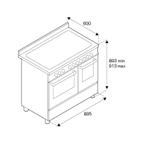 Варочный центр 89,5х60 см Bertazzoni Heritage HER95I2EAVT бежевый