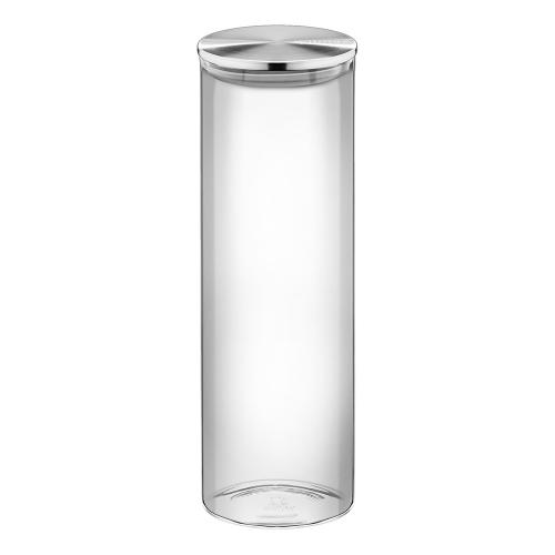 Банка с крышкой стеклянная 10х30,5 см 2 л Wilmax Thermo Glass прозрачная