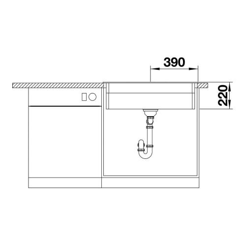 Кухонная мойка 78 см Blanco Etagon 8 антрацит