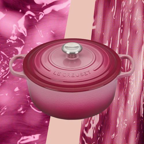 Кастрюля чугунная 24 см 4,2 л Le Creuset Signature розовая