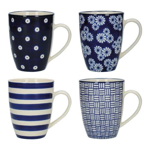 Набор кружек 280 мл Kitchen Craft London Pottery Out Of The Blue 4 пр