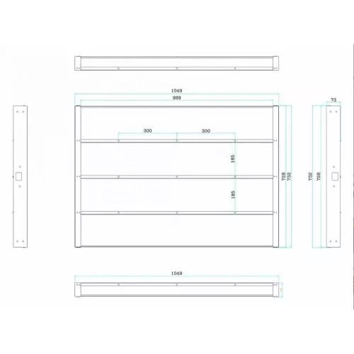 Телевизор в зеркале 43" Avel AVS435SM (Magic Mirror HB) зеркальный