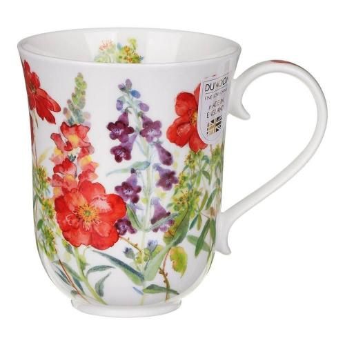 Кружка 330 мл Dunoon Braemar Cottage Flowers красная