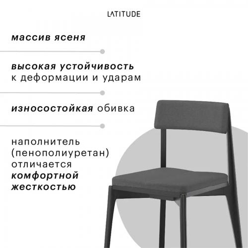 Набор стульев 52х55х84 см Latitude Aska серый 2 пр