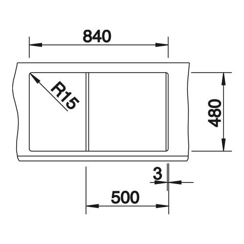 Кухонная мойка 86 см Blanco Metra 5 S черная