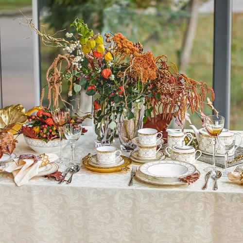 Тарелка хлебная 16,5 см Noritake Trefolio Gold белая