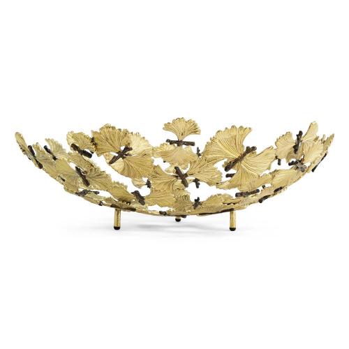 Сервировочное блюдо 47х11 см Michael Aram Butterfly Ginkgo золотое