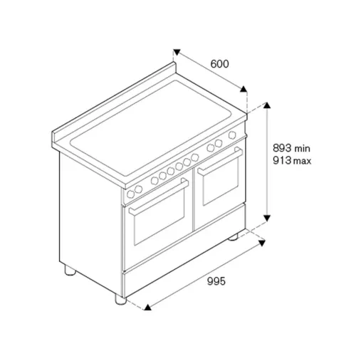 Варочный центр 99,5х60 см Bertazzoni Master MAS105I2EXT стальной