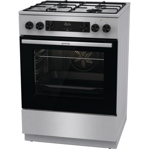 Комбинированная плита 60х85 см Gorenje GKS6C70XJ стальная