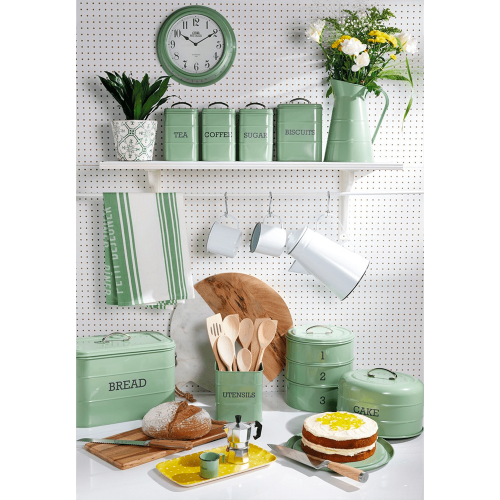 Хлебница 34х21,5 см Kitchen Craft Living Nostalgia зеленая