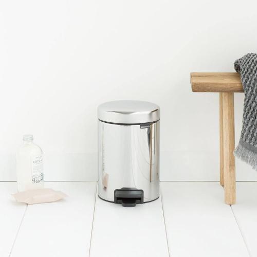 Мусорный бак с педалью 3 л Brabantia NewIcon стальной