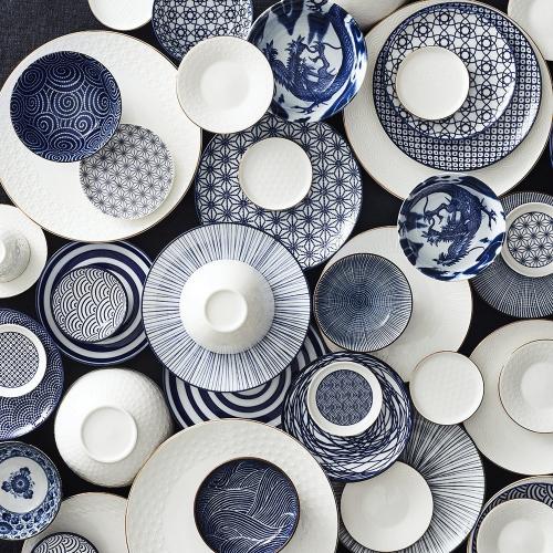 Салатник 21 см 1,2 л Tokyo Design Porcelain синий