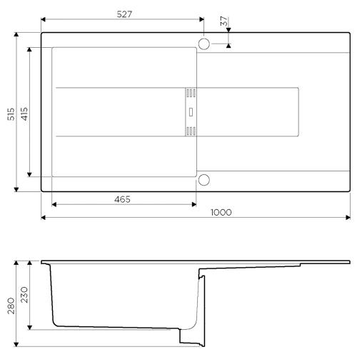 Мойка 100 см см Omoikiri Banzen 100-GR leningrad grey