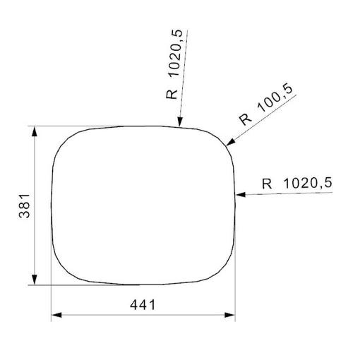 Кухонная мойка 44 см Reginox Comfort L 18 3440 Lux OKG полированная нержавеющая сталь