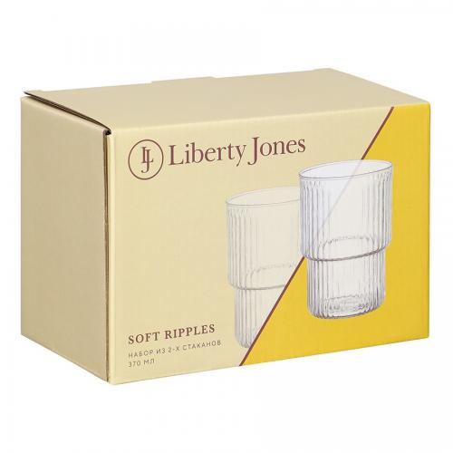 Набор стаканов 370 мл Liberty Jones Soft Ripples прозрачный 2 пр