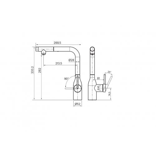 Смеситель для кухни Paulmark Viper Vi213105-431(WH) белый матовый