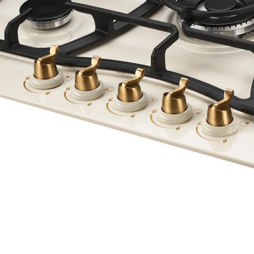 Газовая варочная панель 71 см Kuppersberg Classic FS 703 C Bronze бежевая
