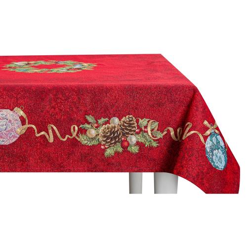 Скатерть 250х160 см Mix&Match Красный Бархат красная