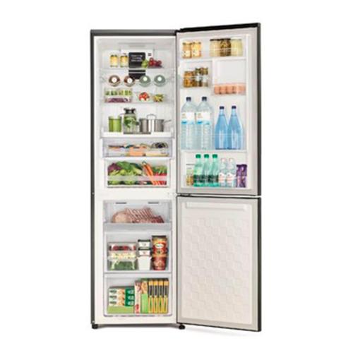 Холодильник 190х60 см Hitachi Stylish Bottom Freezer R-BG410PU6X GBE бежевое стекло