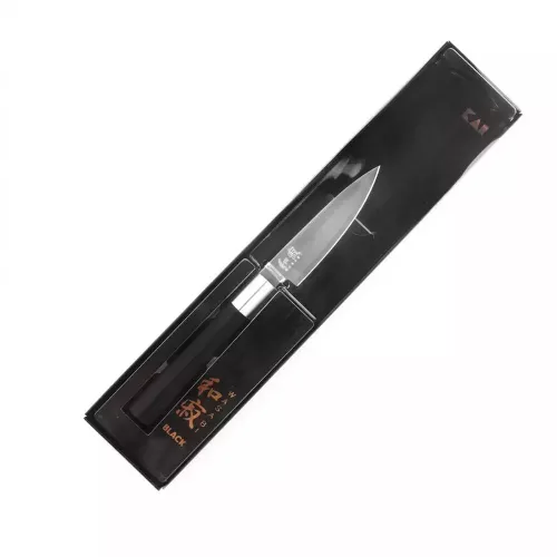 Нож овощной 10,2 см Kai Wasabi Black черный