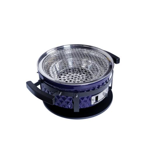 Угольный гриль 35х18 см Diamond Egg Tabletop Grill синий