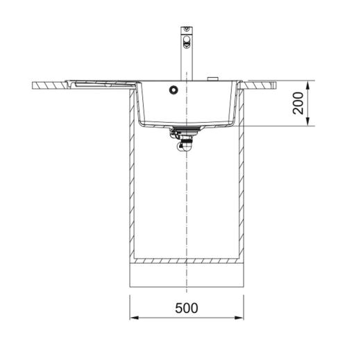 Кухонная мойка 78 см Franke Centro CNG 611/211-78 TL оникс - 4 фото