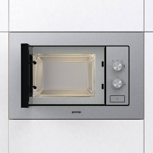 Встраиваемая микроволновая печь 59,5х38,2 см Gorenje Essential BM201EM1X стальная