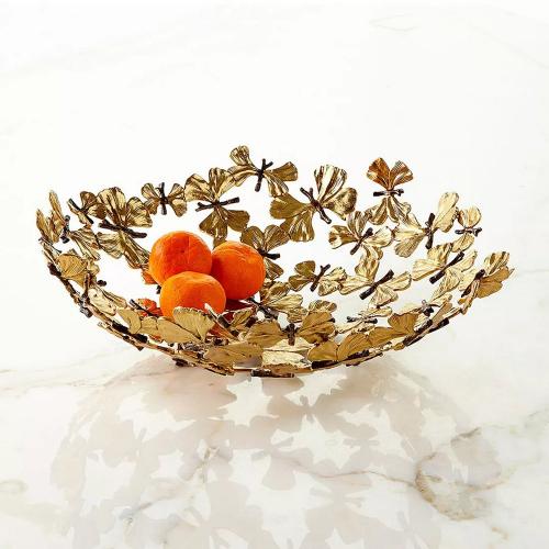 Сервировочное блюдо 47х11 см Michael Aram Butterfly Ginkgo золотое