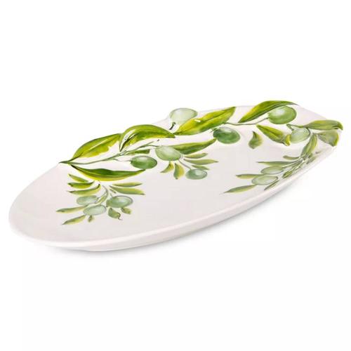 Сервировочное блюдо 32х20 см Edelweiss Оливки белое