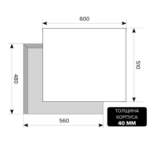 Газовая варочная панель 60х51 смLEX White GVG 642 WH белая