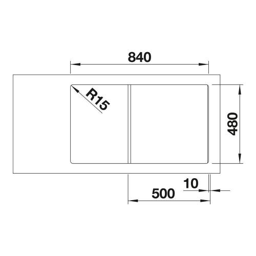 Кухонная мойка 86 см Blanco Zia 5 S черная