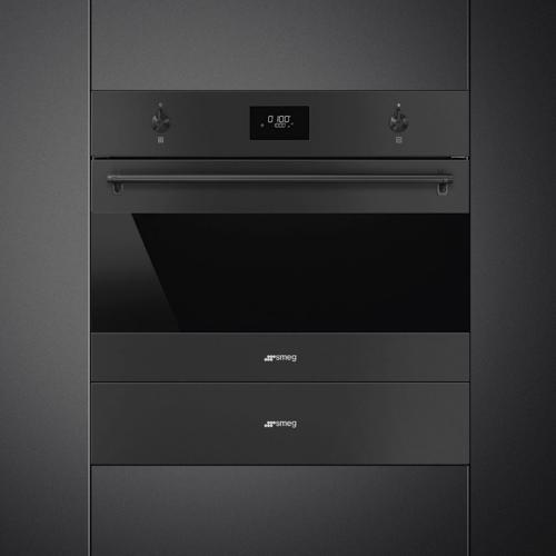 Встраиваемая микроволновая печь 59,7х45,8 см Smeg Classica SO4301M0N черная