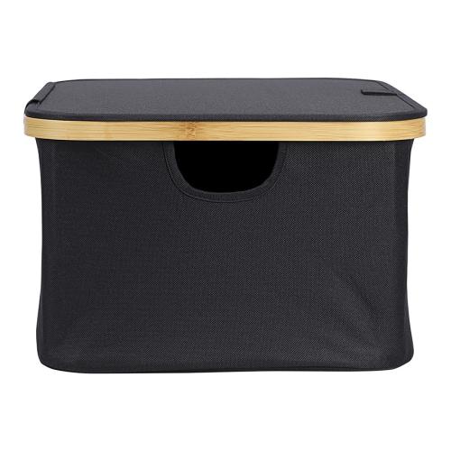 Корзина для белья 40х33 см 20 л Smart Solutions Neat Low черная