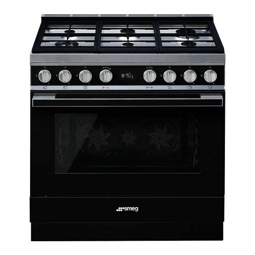 Варочный центр 90 см Smeg Portofino CPF9GPBL черный