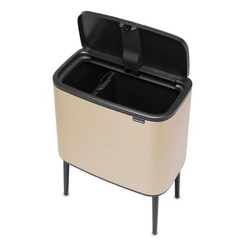 Мусорный бак 11+23 л Brabantia Bo Touch Bin шампань