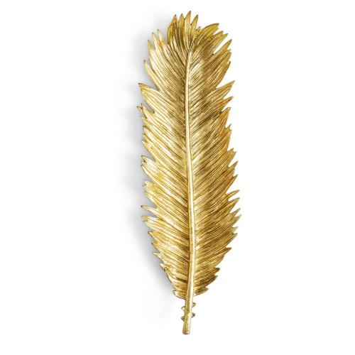 Сервировочное блюдо 48х15,2 см Michael Aram New Leaves золотое