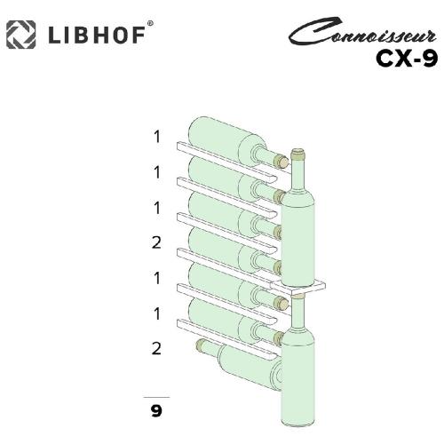 Встраиваемый винный на 9 бутылок Libhof Connoisseur CX-9 белый